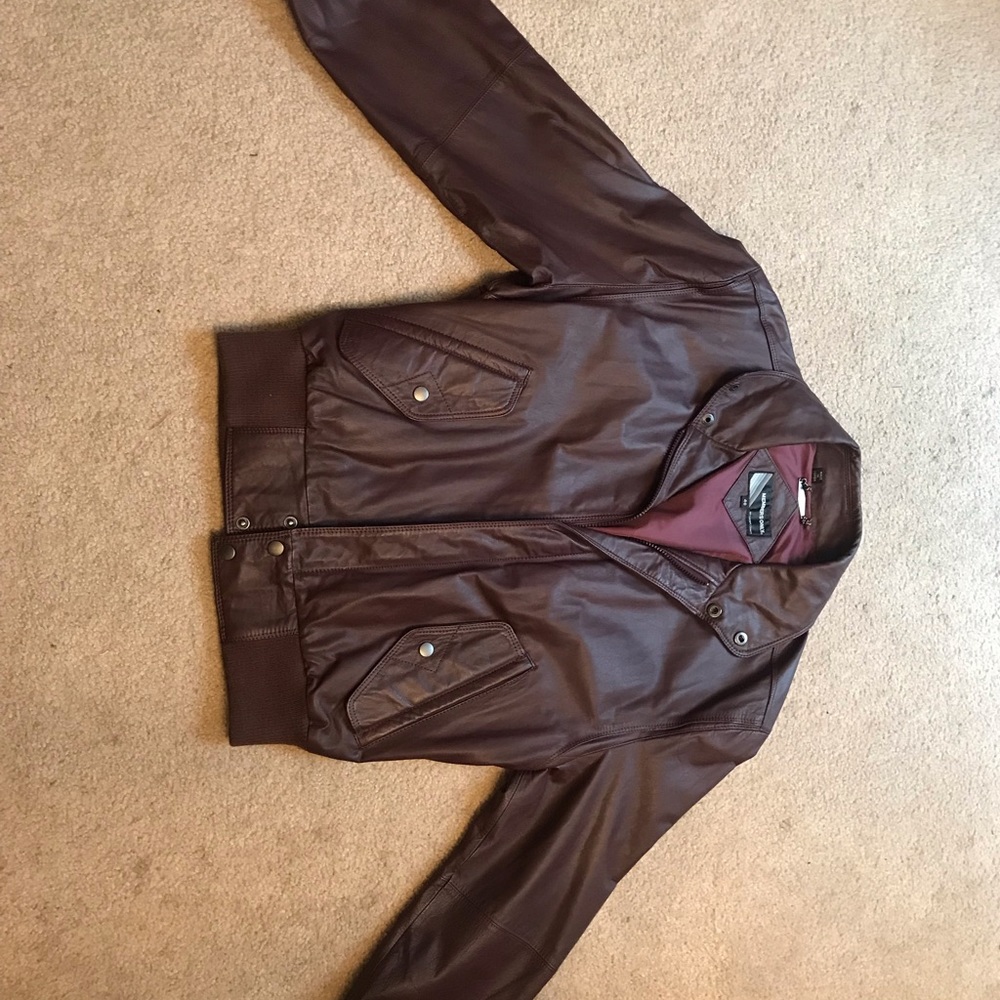 Men’s lamb skin leather jacket